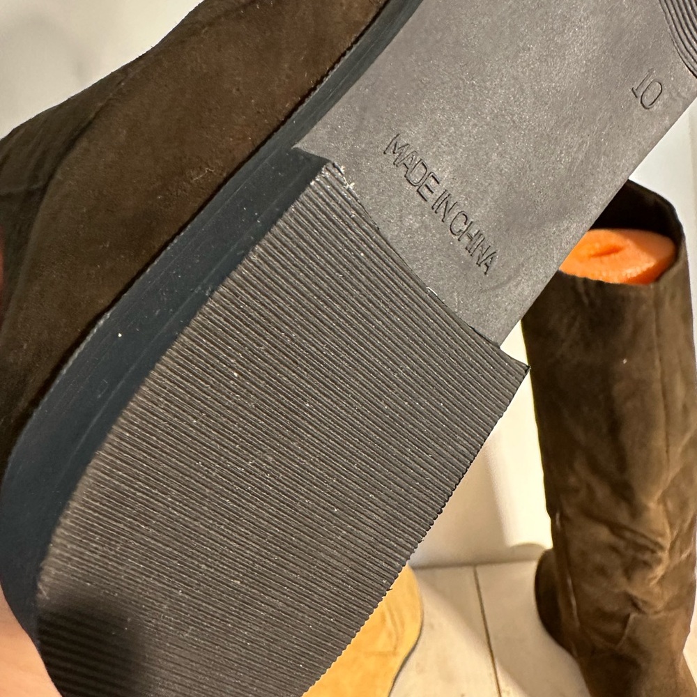 Women’s Jack Sprat lot of (2) pairs Suede Boots - tan and Dark Brown SZ 10 NWOT - Picture 6 of 8
